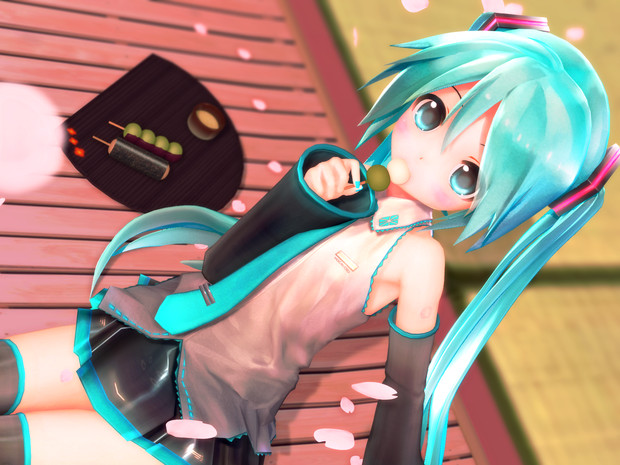 花より団子よりあぴミクちゃん Siva さんのイラスト ニコニコ静画 イラスト