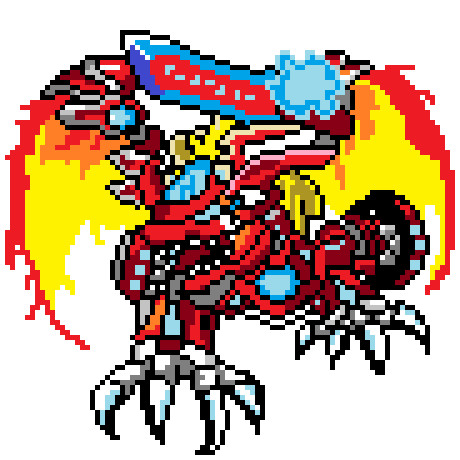 燃える革命 ドギラゴン ドット絵 瀬川イラ さんのイラスト ニコニコ静画 イラスト