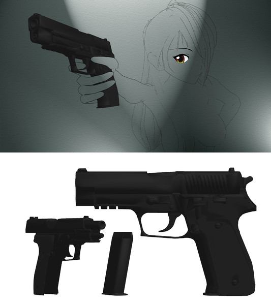 SIG SAUER P226【MMDモデル配布あり】