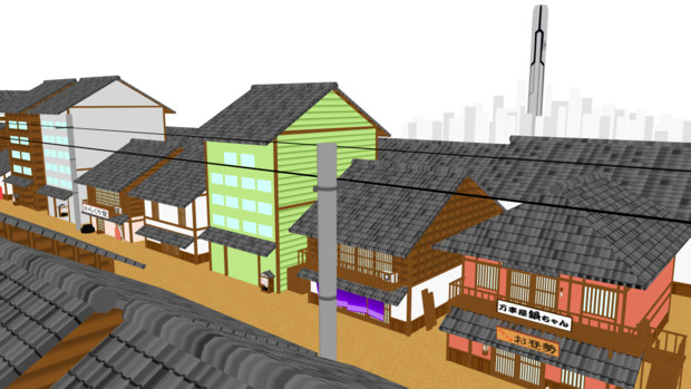 Mmd銀魂 かぶき町ステージ ステージ配布 配布終了 約束の小指 さんのイラスト ニコニコ静画 イラスト