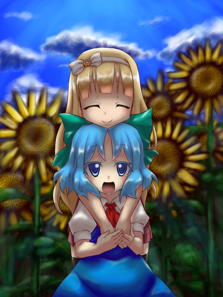 ひまわり畑にて 火良山 さんのイラスト ニコニコ静画 イラスト