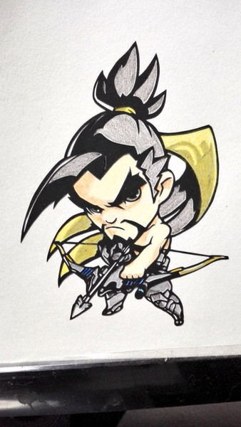 切り絵でハンゾー