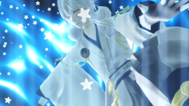 Mme配布あり 手書き風星のパーティクル Mmd刀剣乱舞 黒兎 さんのイラスト ニコニコ静画 イラスト