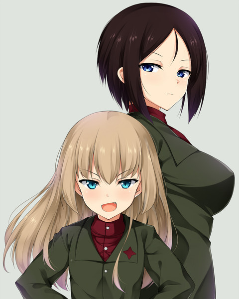 ロングなカチューシャとショートなノンナ くらがり Fantia始めた さんのイラスト ニコニコ静画 イラスト