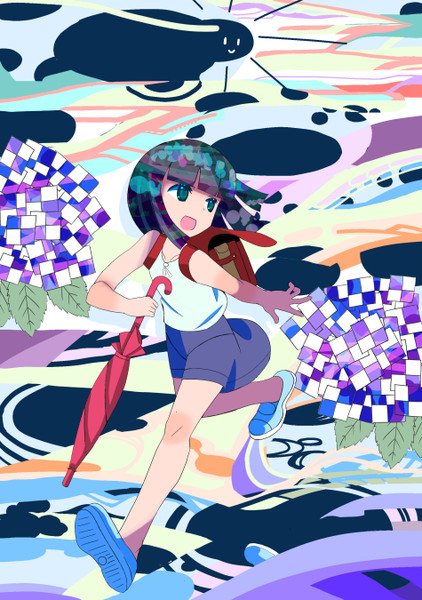水たまり走る少女 悠一 さんのイラスト ニコニコ静画 イラスト