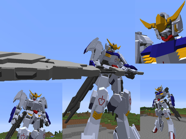 Minecraft バルバトスっぽいもの その２ Jointblock Lion さんのイラスト ニコニコ静画 イラスト