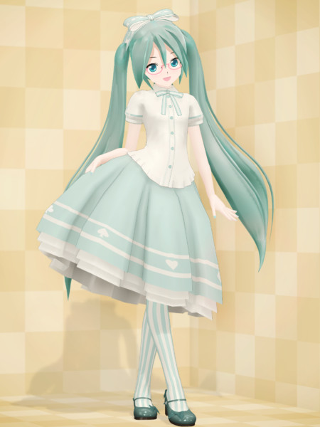 スカートふんわりミクさん すぺくたくら さんのイラスト ニコニコ静画 イラスト