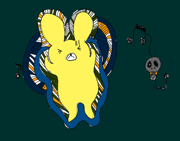 兎的ムンクの叫び ニコニコ静画 イラスト