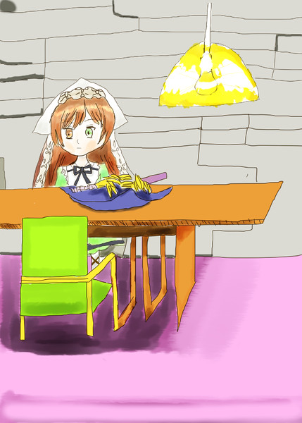 部屋の中で。。。 / 空月日悠 さんのイラスト ニコニコ静画 (イラスト)