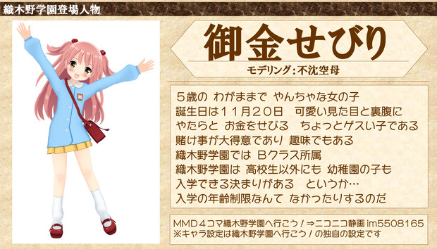 登場人物紹介 御金せびり みかねせびり ３２ 海冥 さんのイラスト ニコニコ静画 イラスト