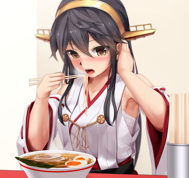 深夜のラーメンに勝てなかった榛名 えと さんのイラスト ニコニコ静画 イラスト