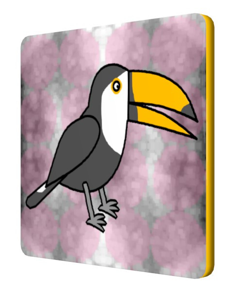 オオハシの四角コースター A Artbab00 さんのイラスト ニコニコ静画 イラスト