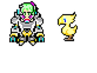 ドット絵 ティナ チョコボ お絵描き配信にて作成分 北のこう さんのイラスト ニコニコ静画 イラスト