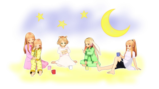 Mmd パジャマ パーティ Tanaka さんのイラスト ニコニコ静画 イラスト