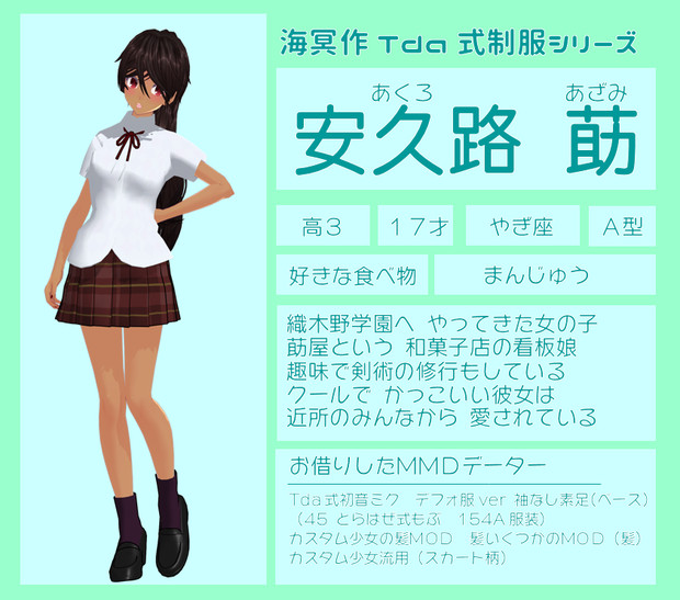 ｍｍｄオリキャラ紹介 安久路 莇 ３１ 海冥 さんのイラスト ニコニコ静画 イラスト