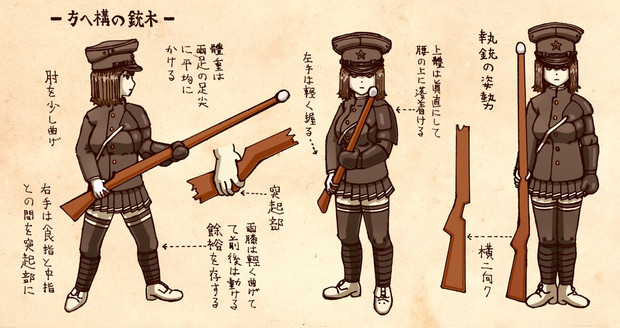 木銃の構へ方 ワタリ ニンジャ さんのイラスト ニコニコ静画 イラスト
