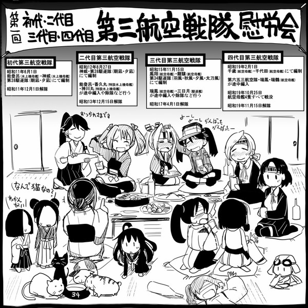 艦これ 初代から四代目まで 三航戦 坂崎ふれでぃ さんのイラスト ニコニコ静画 イラスト