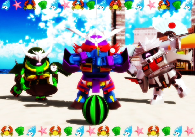 夏のポスター選手権16 スイカ割り スイカ割り Gm3 百式p さんのイラスト ニコニコ静画 イラスト