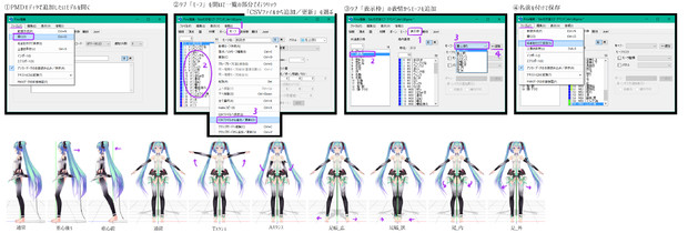 ポーズ・モーション修正用追加モーフ【MMDデータ配布あり】