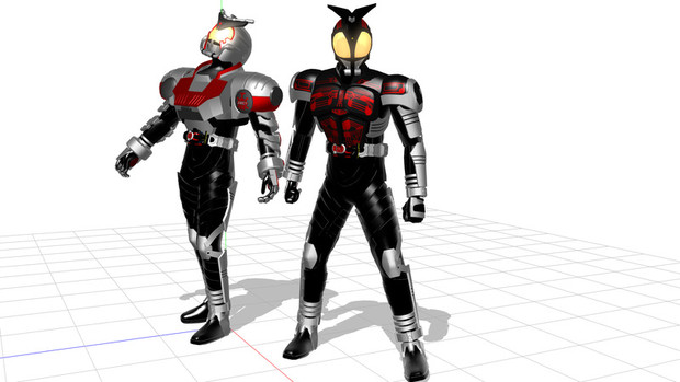 【MMD】仮面ライダーダークカブト 【モデル配布】