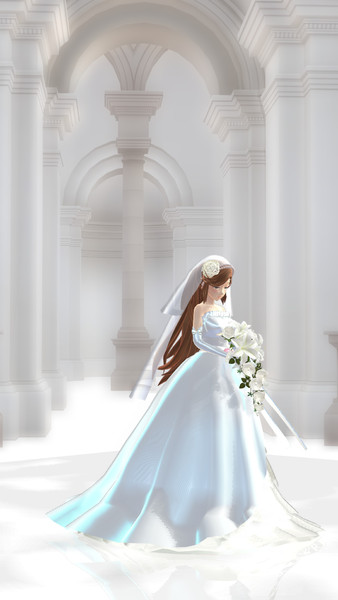 素敵なウエディングドレスの配布があったので もものは さんのイラスト ニコニコ静画 イラスト