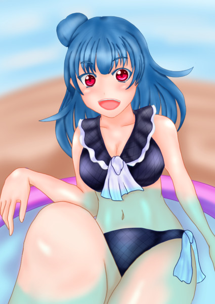 善子水着 藤堂紅 河童68号 さんのイラスト ニコニコ静画 イラスト