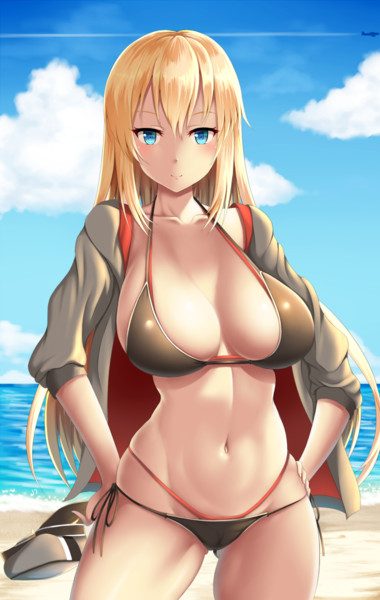 水着ビス子 Zukky さんのイラスト ニコニコ静画 イラスト