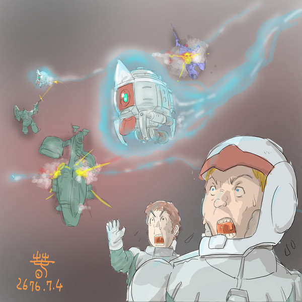 地球連邦軍肉弾戦用ms ファイヤーボール はる さんのイラスト ニコニコ静画 イラスト