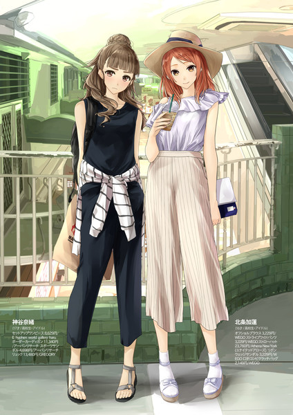 ファッション雑誌とかでよくみるやつ 神谷奈緒 北条加蓮 シズ さんのイラスト ニコニコ静画 イラスト