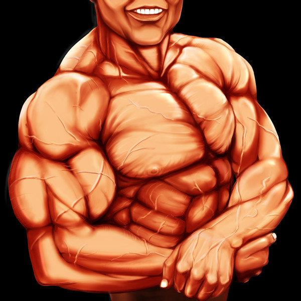 マッスルがイカスぜッ 歯を離せ さんのイラスト ニコニコ静画 イラスト