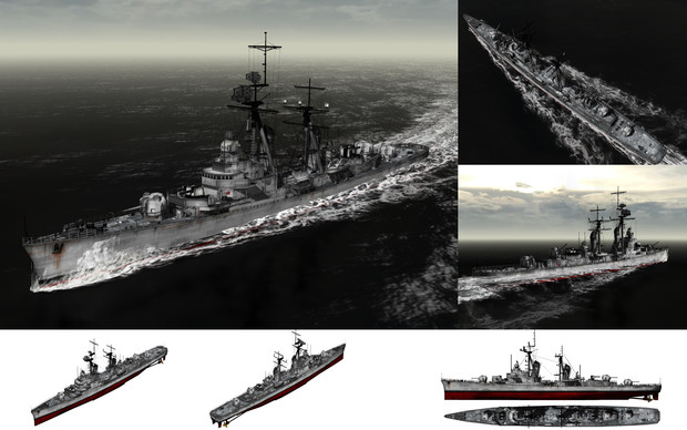 MMD用モブ駆逐艦1950セット