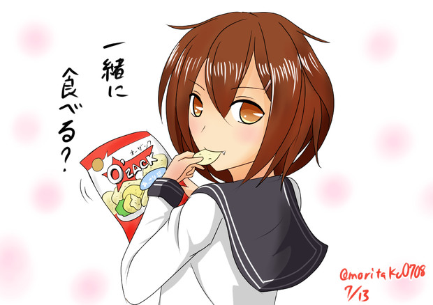 お菓子を食べる雷 Morita さんのイラスト ニコニコ静画 イラスト