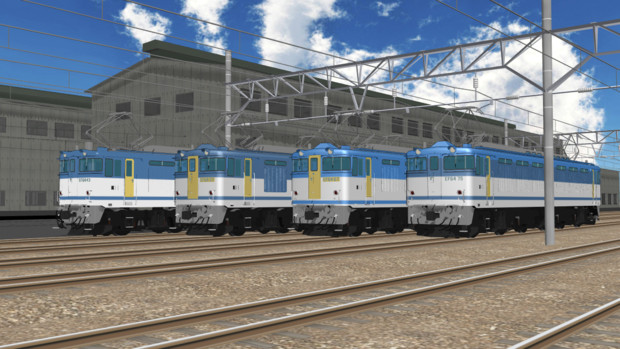 モデル配付 Ef64 0 Jr貨物更新色 Mmd鉄道 ざ さんのイラスト ニコニコ静画 イラスト