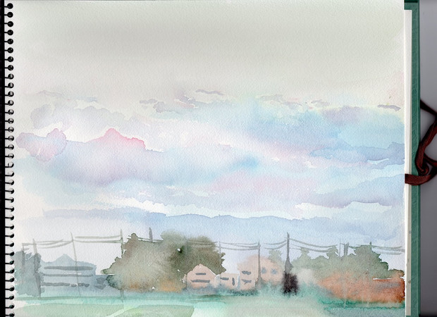 今日の一枚 風景画です 夕方の一瞬の うりゃん さんのイラスト ニコニコ静画 イラスト