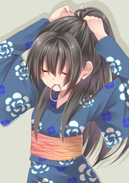 ポニテにしようとしている幼女 潮くりーく さんのイラスト ニコニコ静画 イラスト