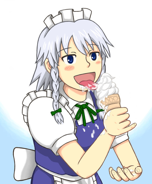 釣りキチおばさん ソフトクリームを雑に食べる ａ０１ さんのイラスト ニコニコ静画 イラスト
