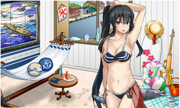 軽巡洋艦「矢矧」に【水着mode】が実装され……ないの?