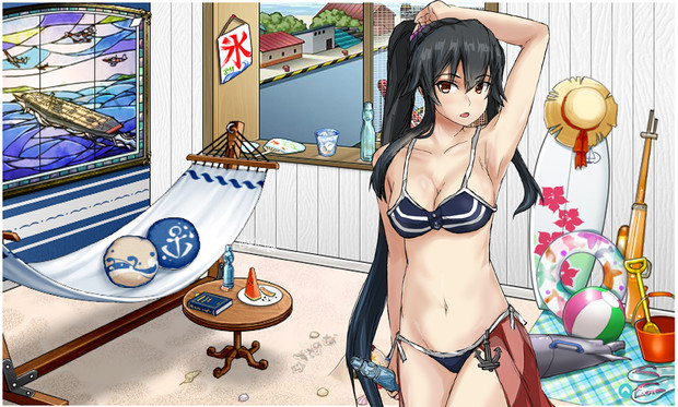 軽巡洋艦 矢矧 に 水着mode が実装され ないの Seitei さんのイラスト ニコニコ静画 イラスト