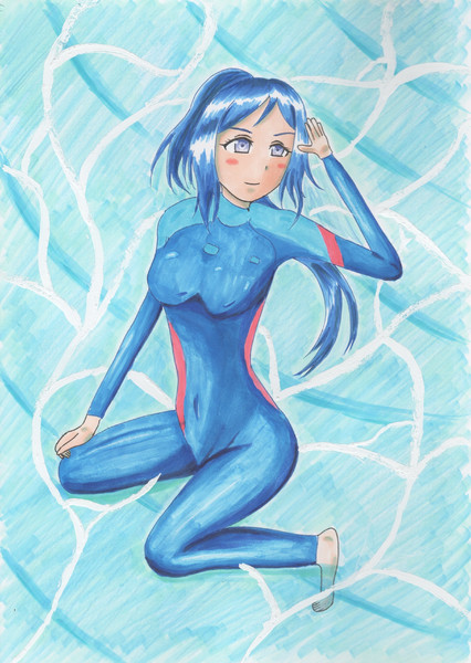 ダイバースーツの松浦果南 Bori さんのイラスト ニコニコ静画 イラスト