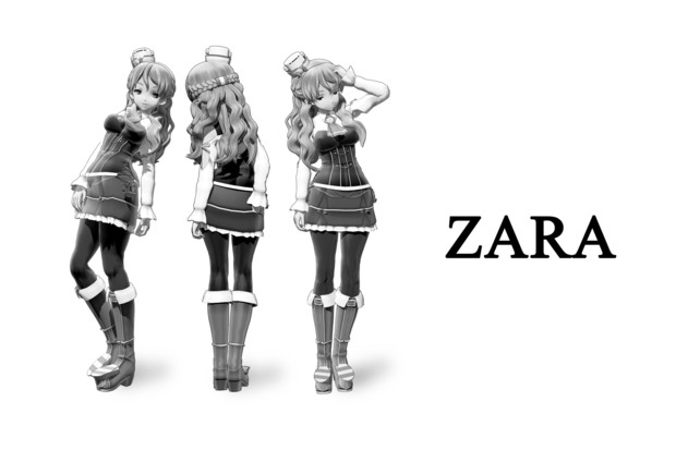 Mmd Zara ファッションブランド広告風 Yyo団 さんのイラスト ニコニコ静画 イラスト