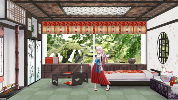 【MMDステージ配布】神楽さんの部屋