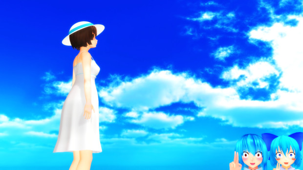 なっちゃんと夏の空 いぬえんどぅ さんのイラスト ニコニコ静画