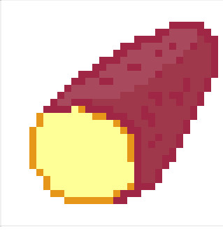 さつまいも ドット絵 デコポン さんのイラスト ニコニコ静画 イラスト