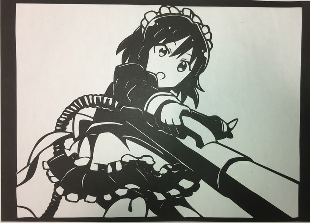 切り絵 ナターリア シンデレラガールズ劇場 みきはら さんのイラスト ニコニコ静画 イラスト