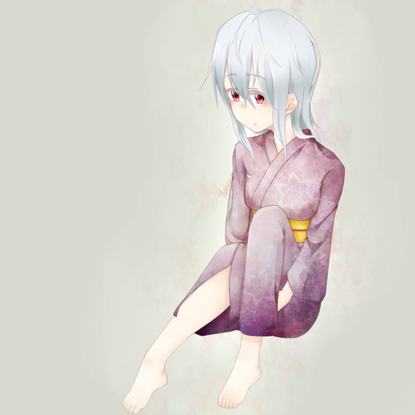 浴衣アルビノ少女 心乃花 さんのイラスト ニコニコ静画 イラスト