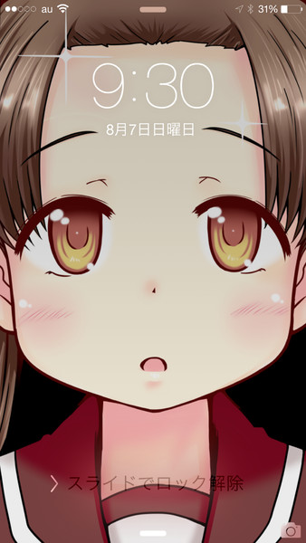 Iphone6plus用綾波デコクロック壁紙ver 1使用例 かづき さんのイラスト ニコニコ静画 イラスト