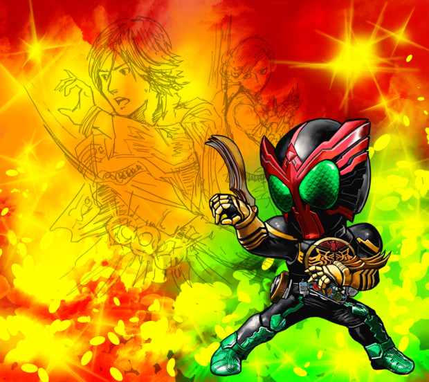 オール主役ライダー描く28 仮面ライダーオーズ ニコニコ静画 イラスト