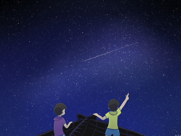ペルセウス流星群 コン吉 さんのイラスト ニコニコ静画 イラスト