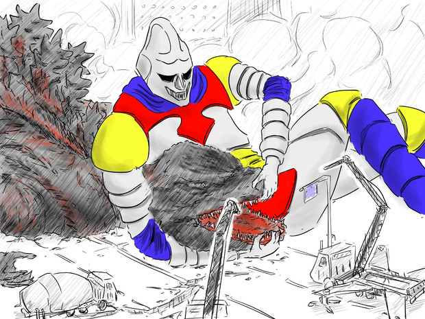 ヤシオリ作戦の要と化したジェットジャガー 加藤 さんのイラスト ニコニコ静画 イラスト