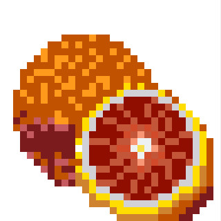 ブラッドオレンジ ドット絵 デコポン さんのイラスト ニコニコ静画 イラスト